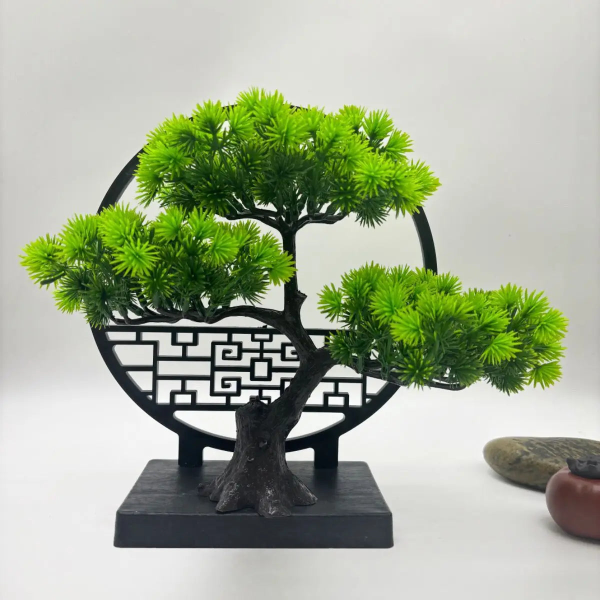 Chinese Zen Welcome Pine Artificial Plant